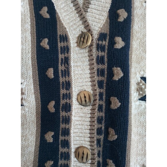 Vintage Christopher & Banks Hand Embroidered Fraktur Hex Sweater Vest Size XL - Picture 4 of 8